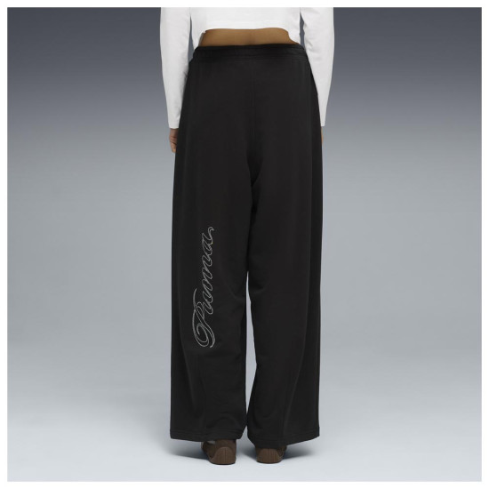 Puma Γυναικείο παντελόνι φόρμας Essentials Graphics Bedazzled Slouchy Pants